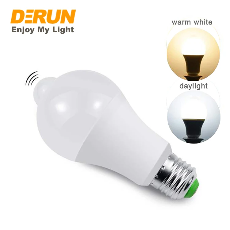 PIR LED SensorSmart Night Light PIR Motion Sensor Bulb 7W  E27 LED Safety Night Smart Bulb for Garage Corridors Toilet
