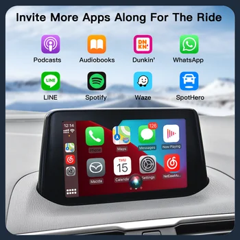 全新 P3 無線 Apple CarPlay Android Auto 轉接器 USB 集線器 OEM 改裝套件,適用於馬自達 2 3 6 CX3 CX5 CX8 CX9 MX5 TK78669U0C 套件 10 最佳銷售 馬自達3 BP車身套件 - №5