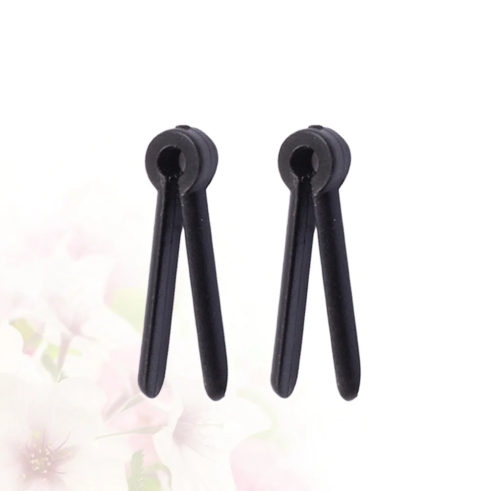 

2pcs Archery Bow Peephole Holder Arrow Pull String Holder Archery Bow Accessories (Black) bow string separator