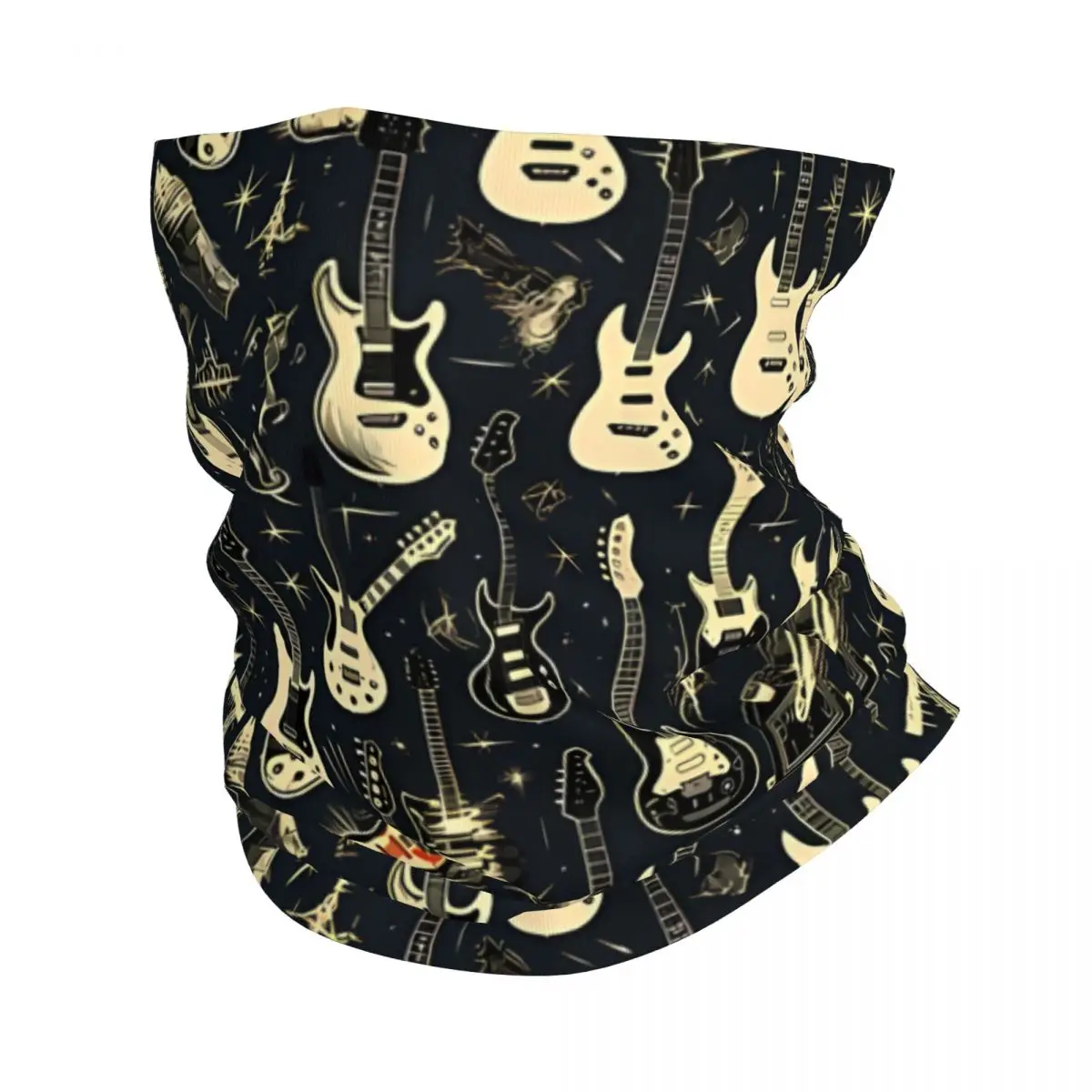 Dark Rock Guitars Thin Wrap Scarf Bandana Neck Gaiter Face Cover Headband