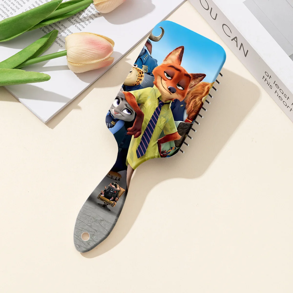 2025 جديد لسلسلة مشط Zootopia2 إبرة كرتونية حول وسادة هوائية تدليك مشط للأطفال فتاة طالب مشط هدية الكريسماس #5