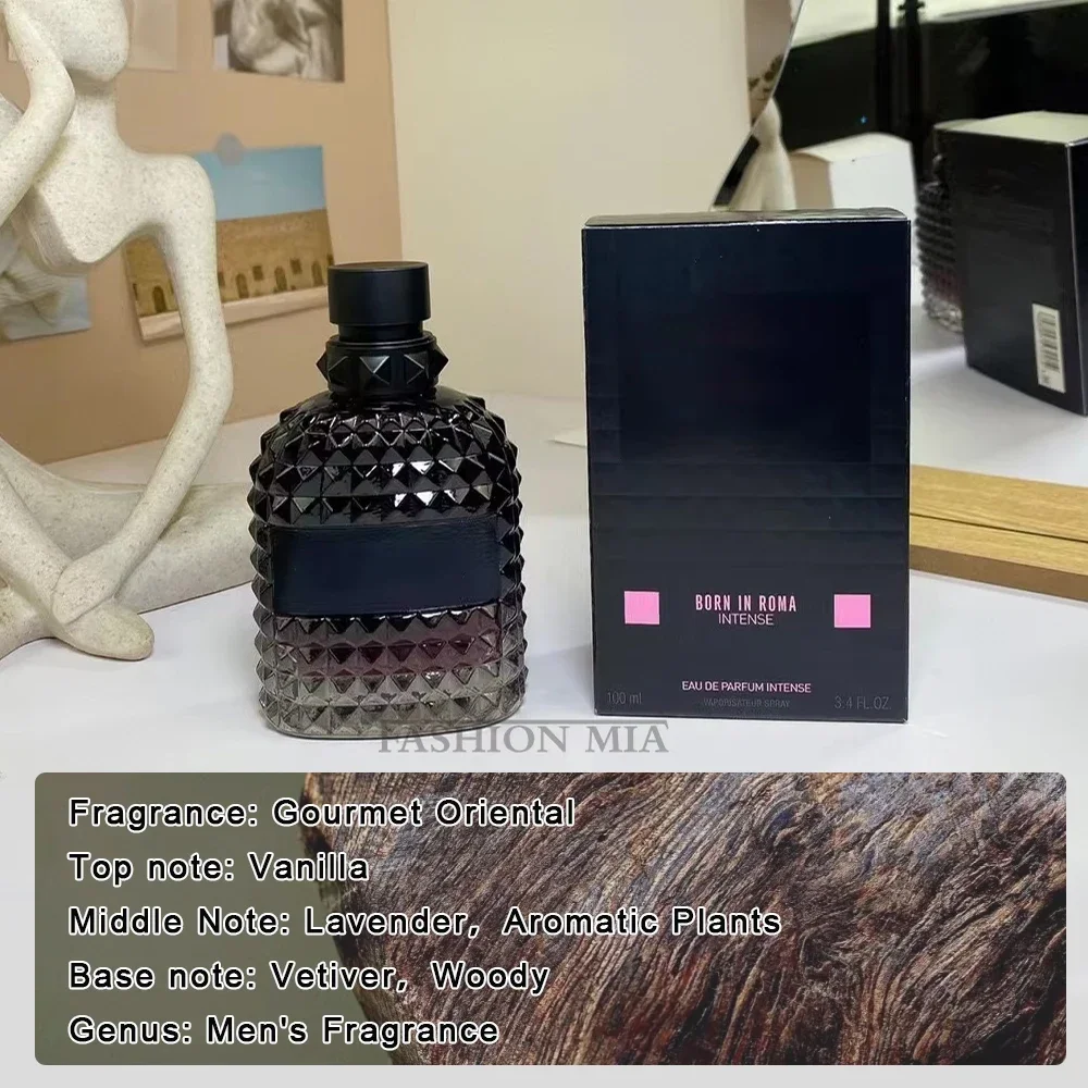 100ml Brand Perfume Designer Glass Bottle Born In Roma Intense Long Lasting Rose Eau de Cologne For Men Women Perfume