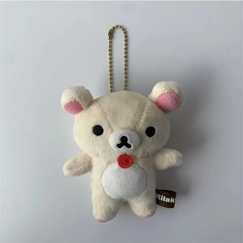 Plush Rilakkuma & Korilakkuma Keychain Charm - Ultra-Soft Stuffed Keyring for Backpack/Bag, Cute Collectible Gift for Kids&Teens