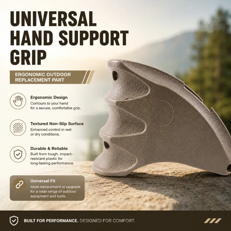 Outdoor Hobby Model Parts Multi-section Curved Palm Rest Matte Wear-resistant Nylon Hand Support Decor Bracket With Fixing Holes