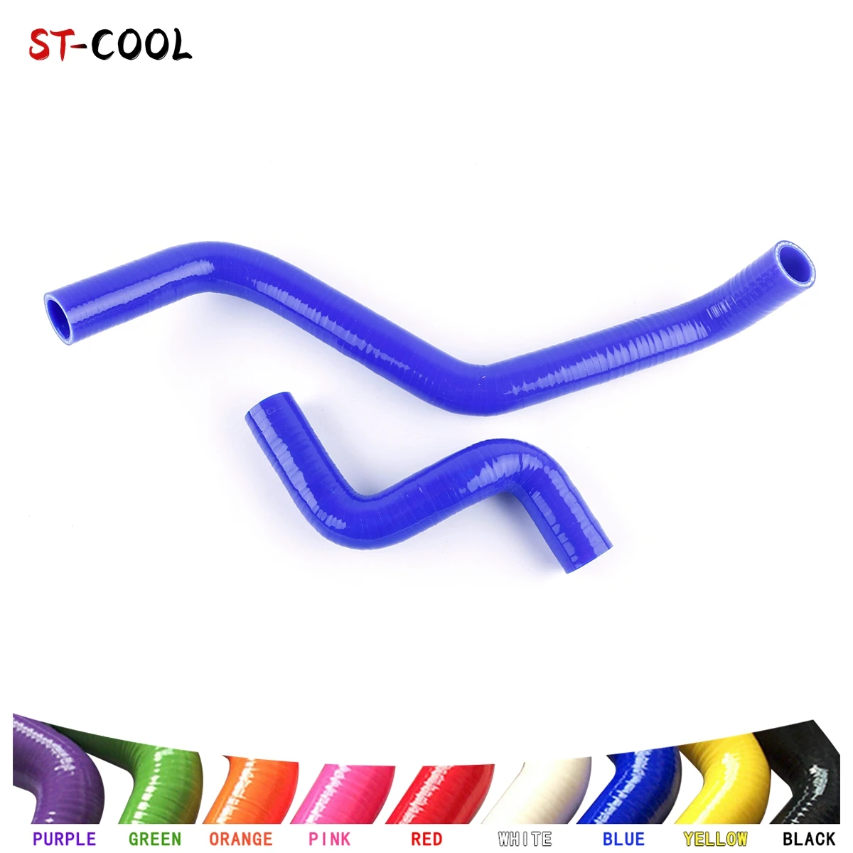 For Toyota Starlet EP82 Glanza GT 4E-FTE 1.3L Turbo Silicone Coolant Hoses Tubes Kit Piping 2Pcs 11 Colors