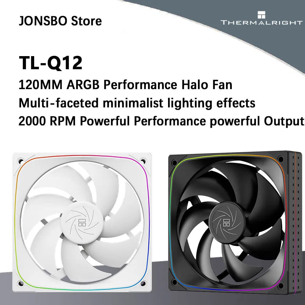 

Thermalright TL-Q12 120 мм PWM/ARGB Performance Halo Fan Многогранный минималистичный световой эффект S-FDB подшипники Корпусные вентиляторы
