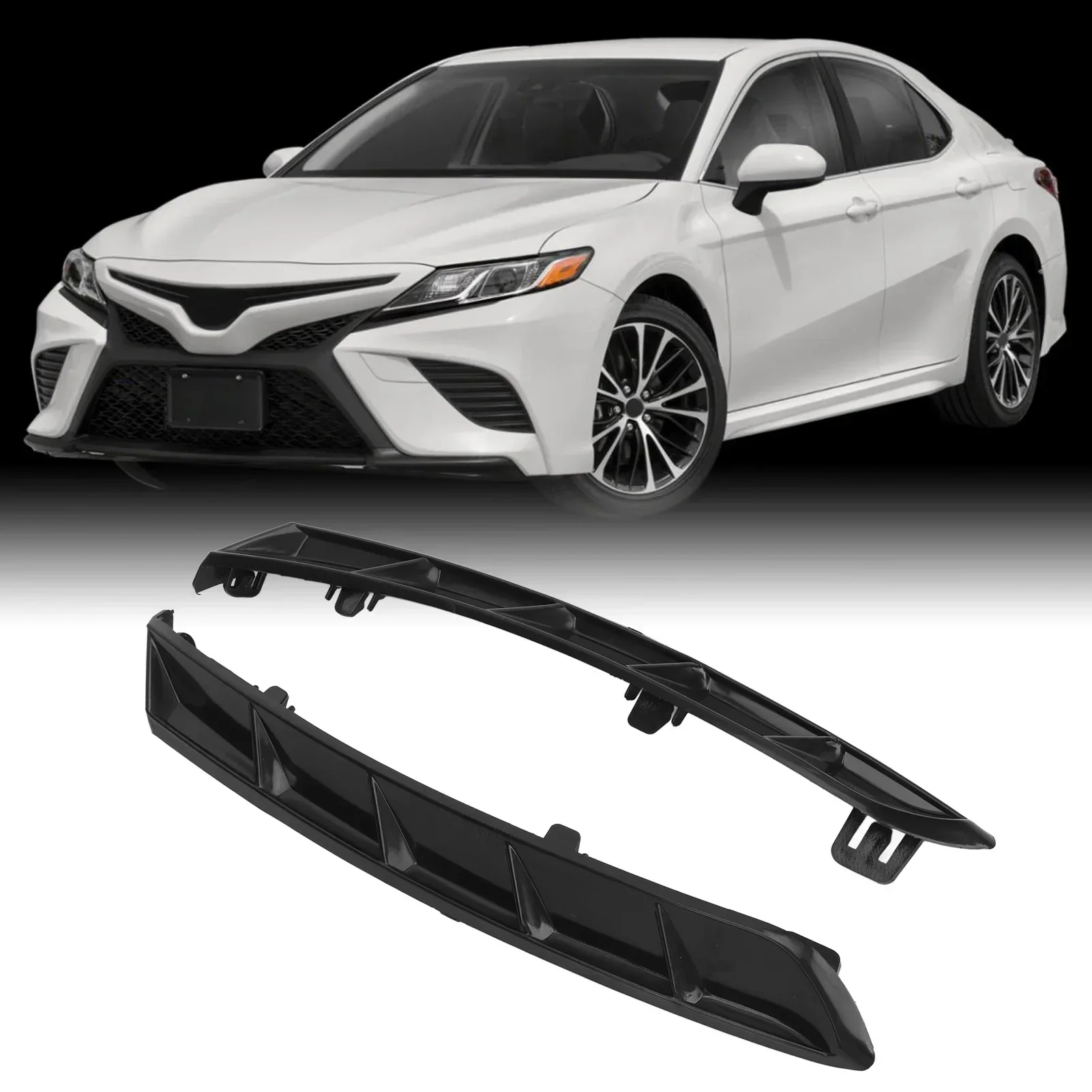 

1 Pair Rear Bumper Side Extension 52166 06030 Sturdy Bumper Extension Trim Cover Replacement For Toyota Camry SE/XSE 2018-2023