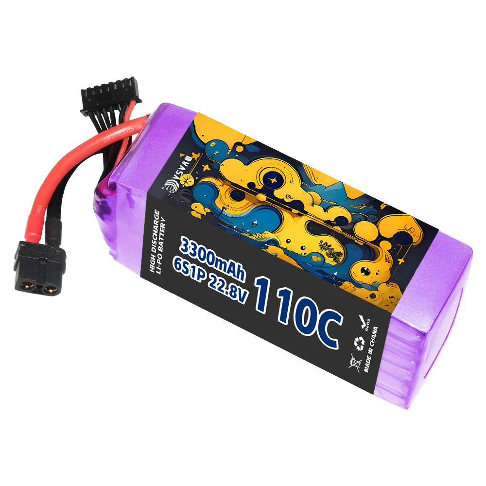 VSVAW 6S 22,8 V 3300 mAh 110 C/220 C Lipo Batterie HV Mini Vier Achsen FPV Modell Drone Hohe Spannung Hohe Rate Lithium-ionen Batterie