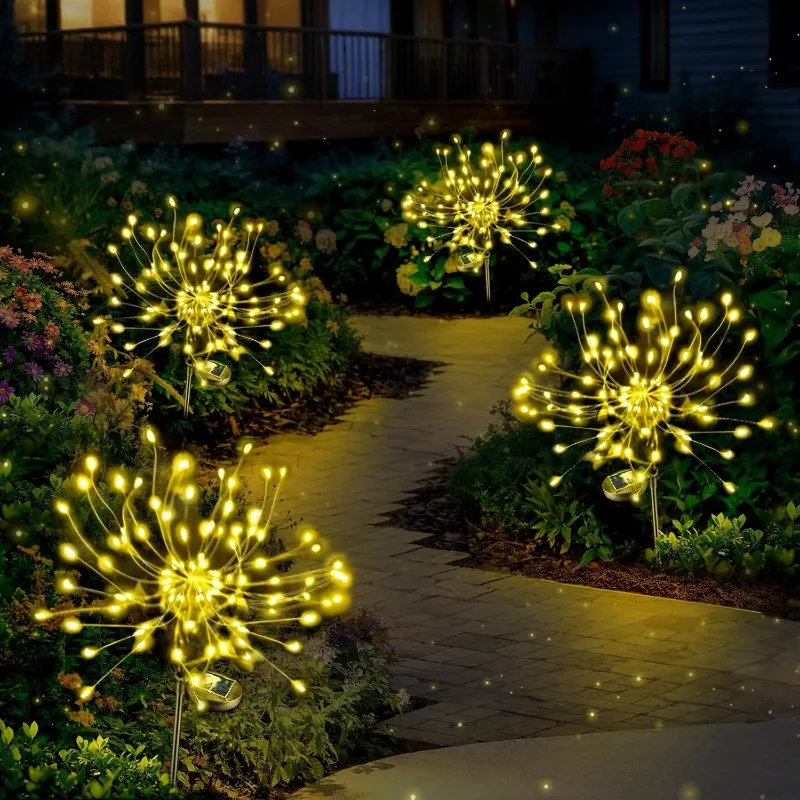 NONE Lumière de Jardin LED Feu d'Artifice Solaire 5