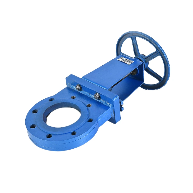 Manual knife gate valve non rising stem safety valve