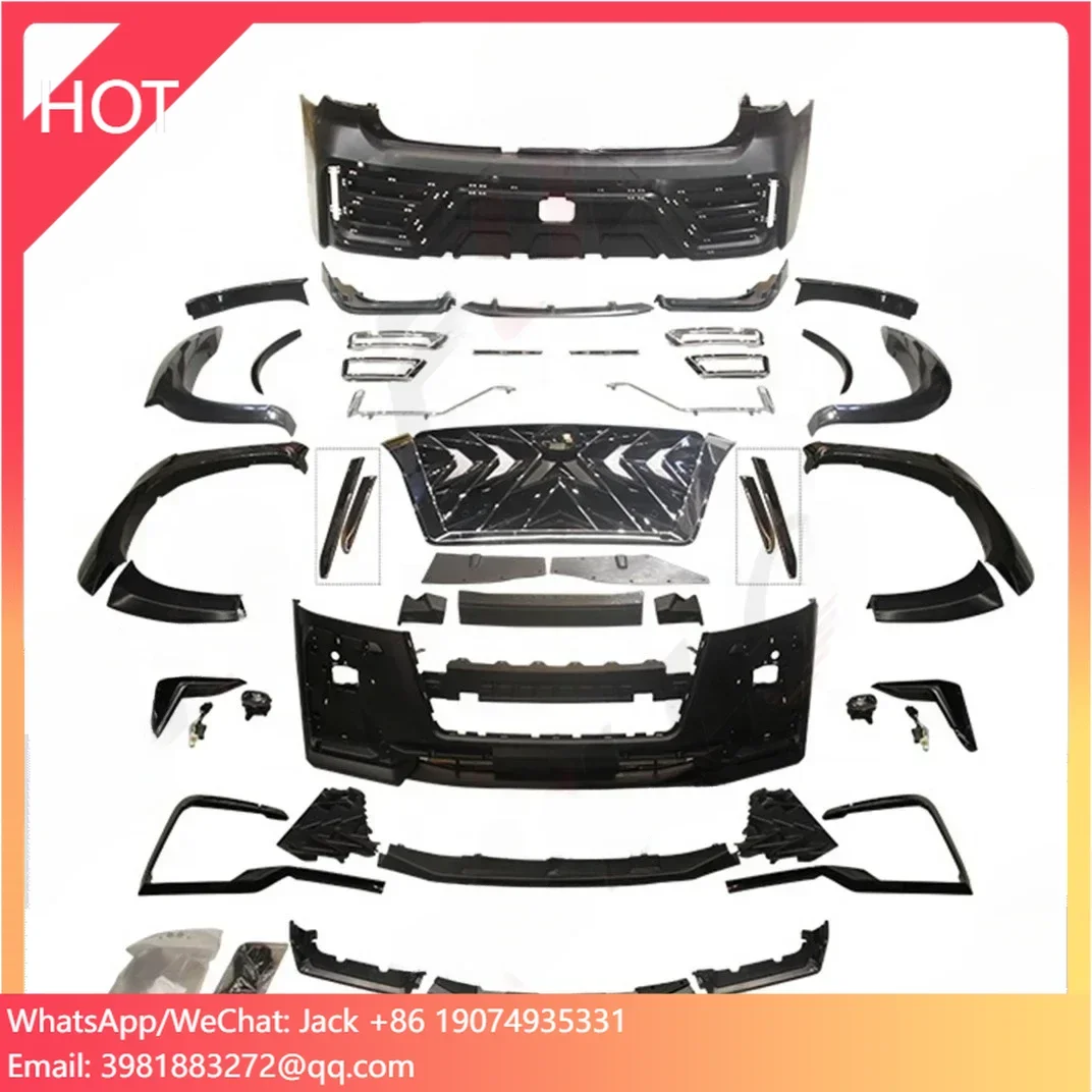 Auto Body System for Nissan Patrol Y61/Y62 10-20 To Black HAWK Style Include Bumpers with Grille