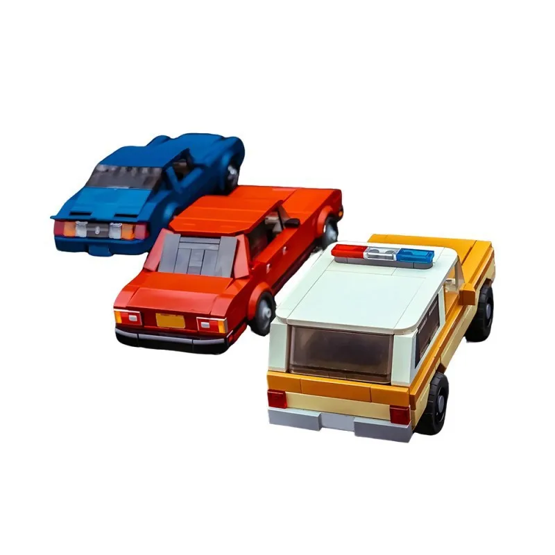 1177PCS MOC TV Drama Stranger Trilogy Vehicles Car Speed Racing Model K5 Building Blocks Set Assemble Toys Kids Adults Gift Suit