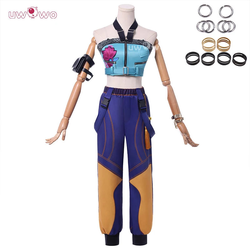 UWOWO Collab-serie: Kpop Huntrix Zoey ~ Hoe het klaar is ~ Prestatiepak Cosplaykostuum XS-3XL Halloween-kostuum