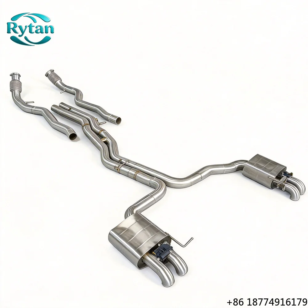 

Performance Valvetronic Exhaust Pipe Exhaust Valved Stainless Steel Exhaust System Catback for 2021 A6L 3.0T C8