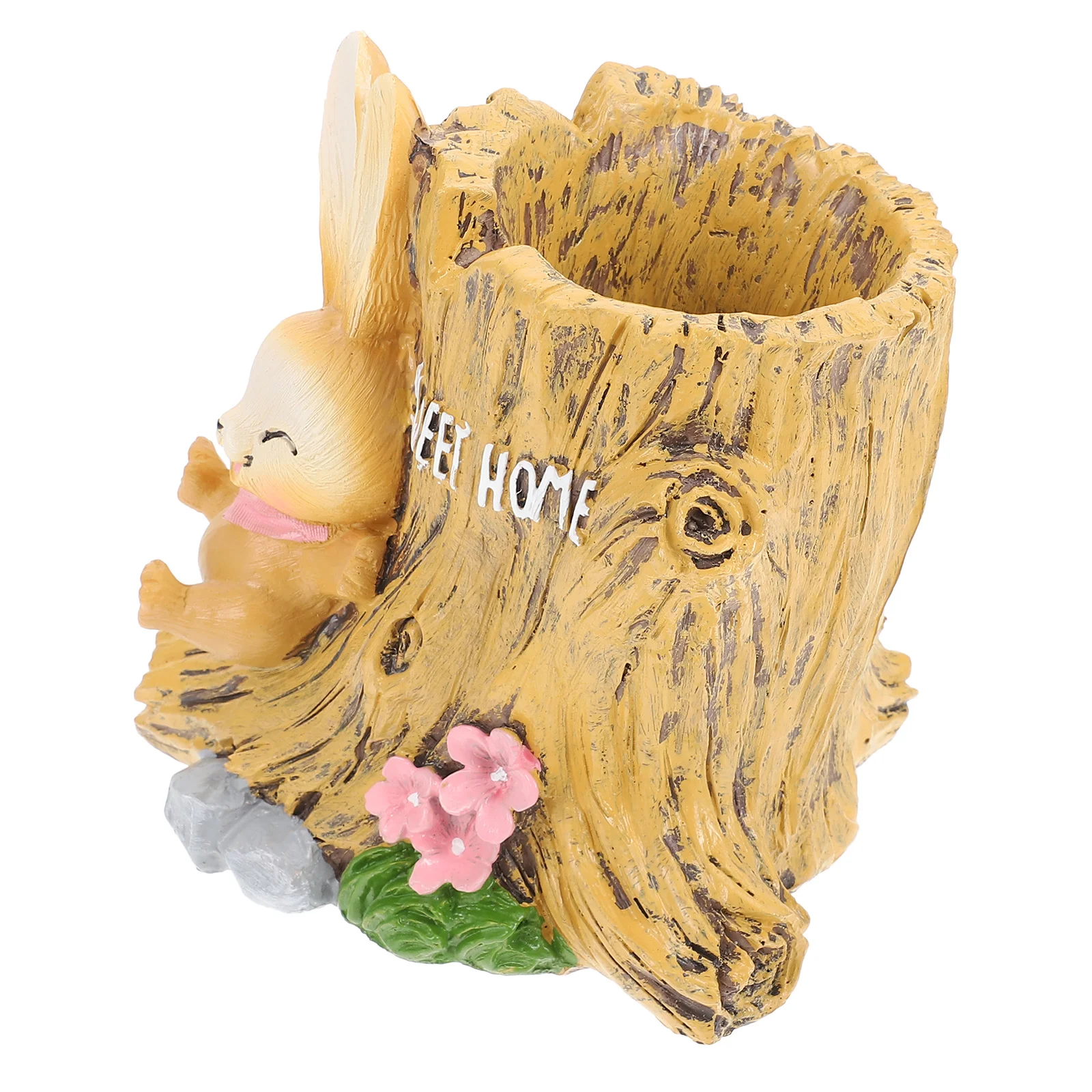 

Cartoon Rabbit Desktop Pen Holder Safe Creative Desktop Decor Stationery Organizer Pencil Storage Bucket Office Use