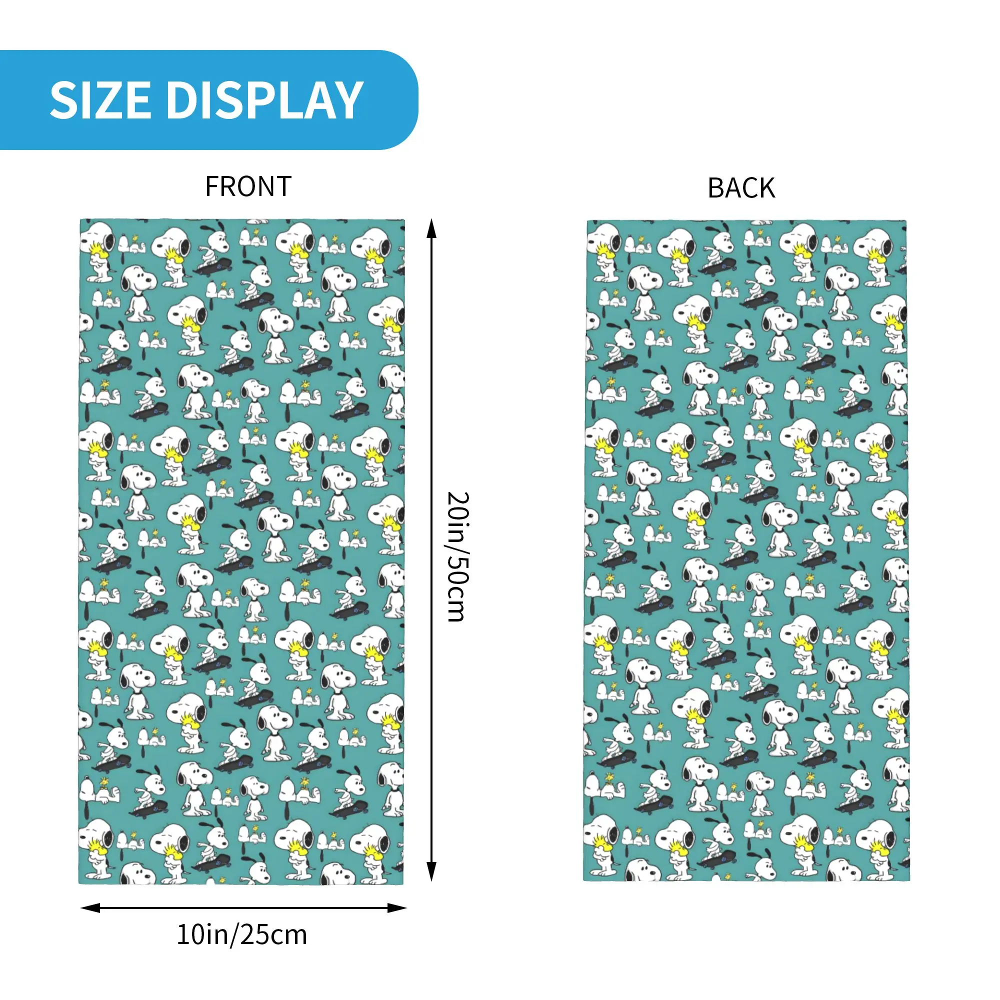 Custom S-Dog-Snoopies Role Neck Gaiter Women Men UV Protection Winter Classic Bandana Scarf for Ski