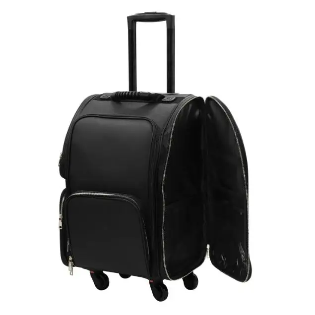 

Женский чехол на колесиках, водонепроницаемый дорожный косметический органайзер для визажиста, профессиональный косметичка, косметичка на колесиках, косметичка