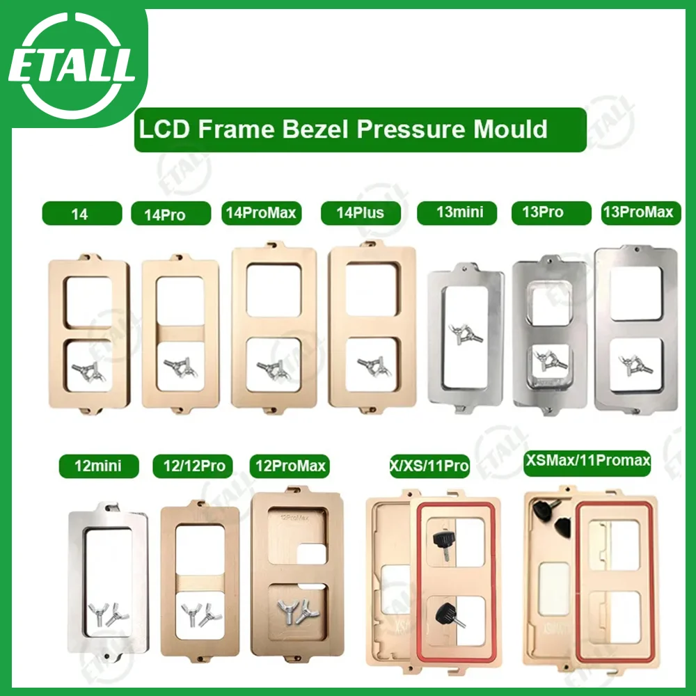 Forma do mocowania ramki ekranu LCD do iPhone X XS/ XR/XSMax /11/12/ iPhone13 14 15 16 17, zacisk do formowania i dociskania ramki.