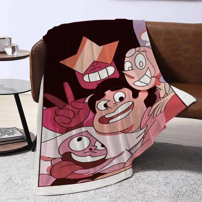 Антистатическое детское одеяло Steven Universe, Двухспальное детское одеяло для декоративного дивана, пушистое летнее одеяло
