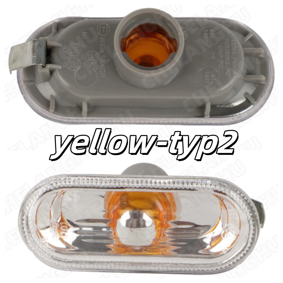2 uds luz de coche para SEAT Leon 2000 2001 2002 2003 2004 2005 2006 indicador lateral de estilo de coche luz de señal de giro repetidor de lámpara