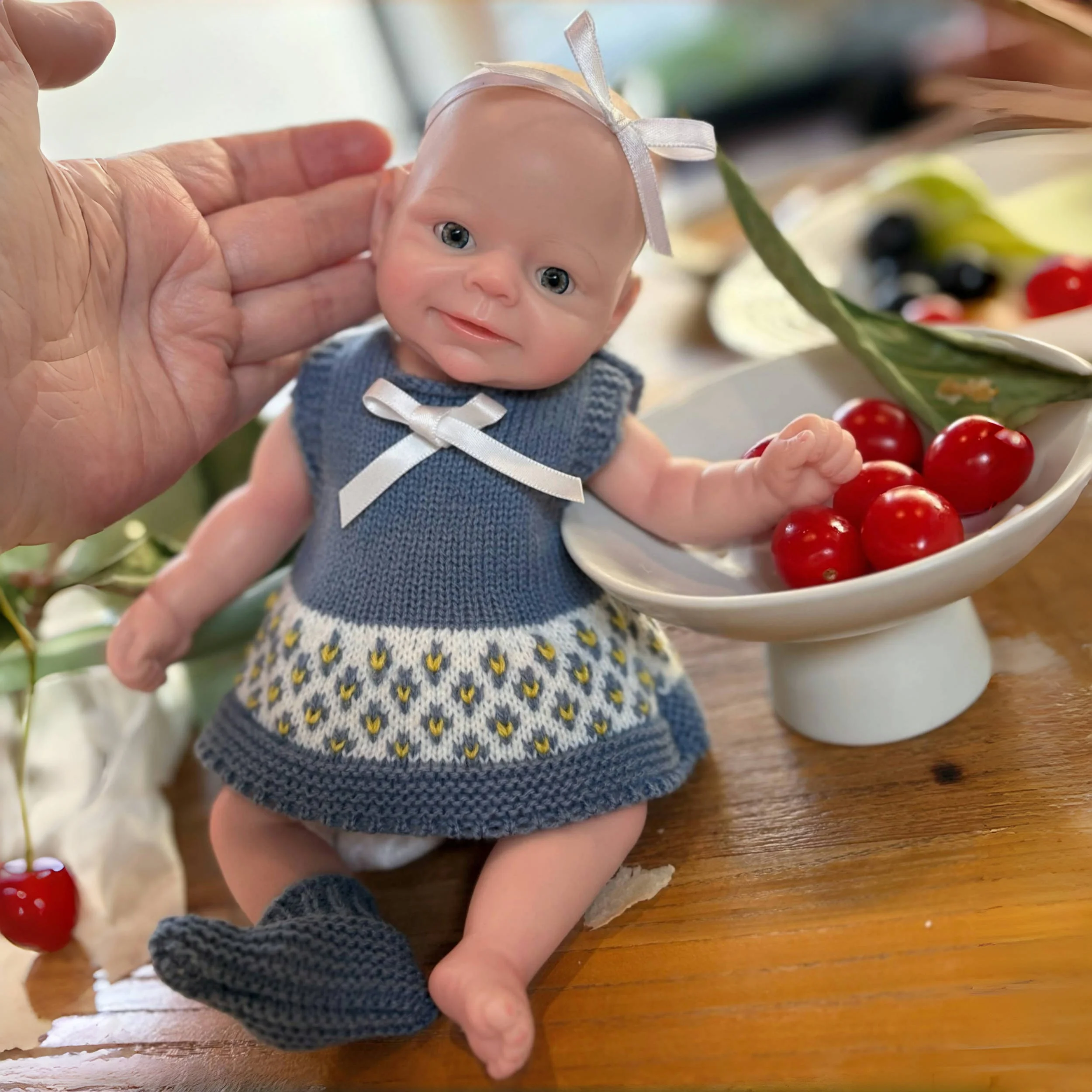 

10Inch Smile Girl Reborn Full Body Soft Silicone Doll Painted Reborn Doll For Kid Reborn De Silicona Cuerpo Entero