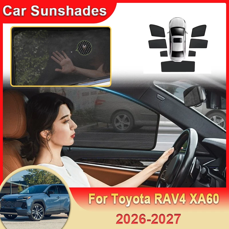 

Magnetic Sunshade For Toyota RAV4 XA60 Suzuki Across 2026 2027 Mesh Sunshade Visor Blocking Curtain Privacy Shading Protection