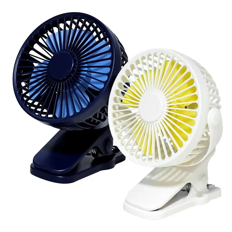 Stroller Fan Clip On Rechargeable Cooling Desk Fan With Clip Tabletop Cooling Appliance For Student Dormitory School Library For