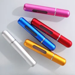 8ml doldurulabilir püskürtücü şişe-havasız alt dolgu yuvarlak taşınabilir sıvı uçucu yağ parfüm örnek deneme seyahat sprey şişe