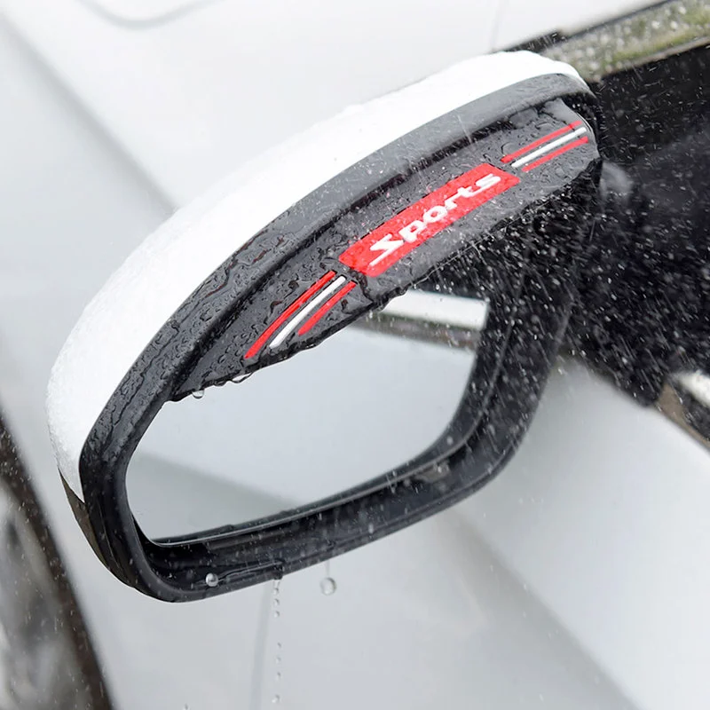 1 Pair Car Rearview Mirror Rain Guard Sport Type Sun Visor Eyebrow Guard Car Mirror Side Rain Shield Universal Decor Accessories
