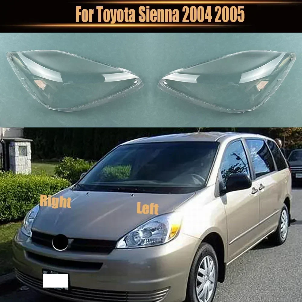 

For Toyota Sienna 2004 2005 Headlamp Cover Headlight Shell Transparent Lens Plexiglass Replace Original Lampshade