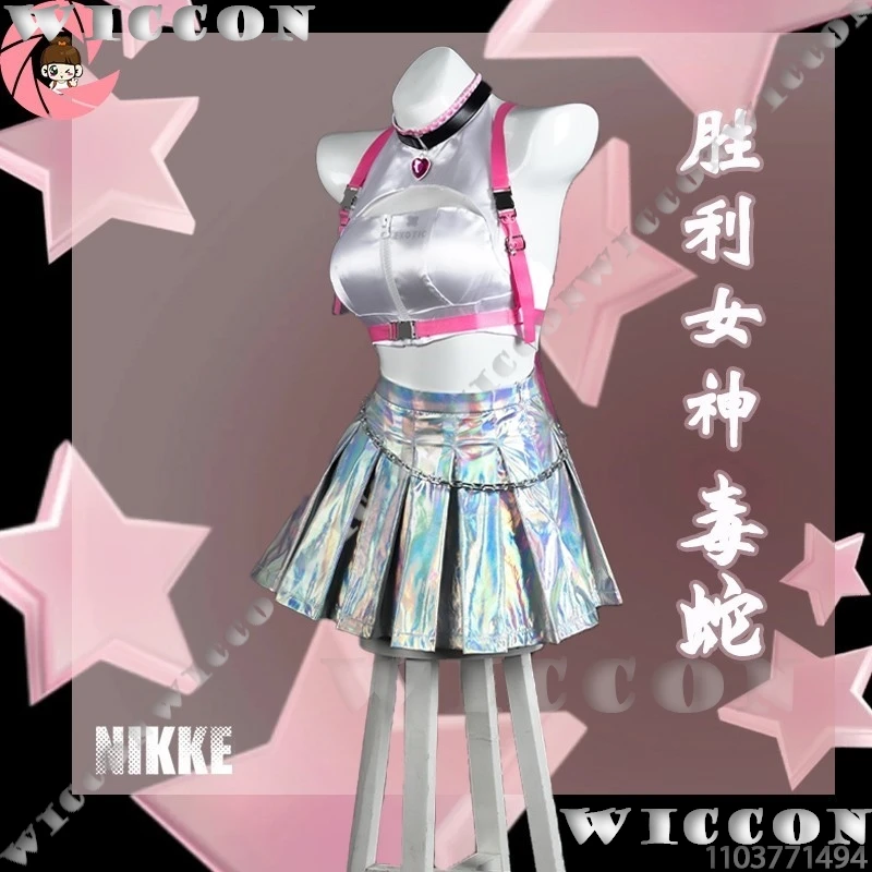 Viper 이バ Bavaglio SSR Niikkes Vittoria Dea Gioco Cosplay Y2K Abito Jirai Kei Vestiti Parrucca Donna Sexy Ragazza Carnevale di Halloween