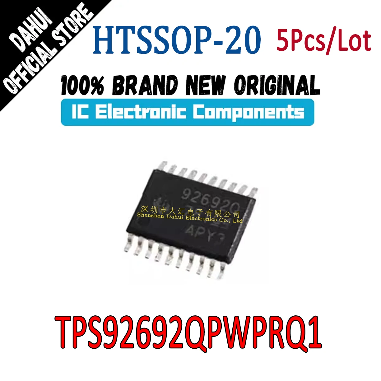 

5Pcs TPS92692QPWPRQ1 Silk screen 92692Q HTSSOP20 Automotive power management Voltage regulator driver IC New original