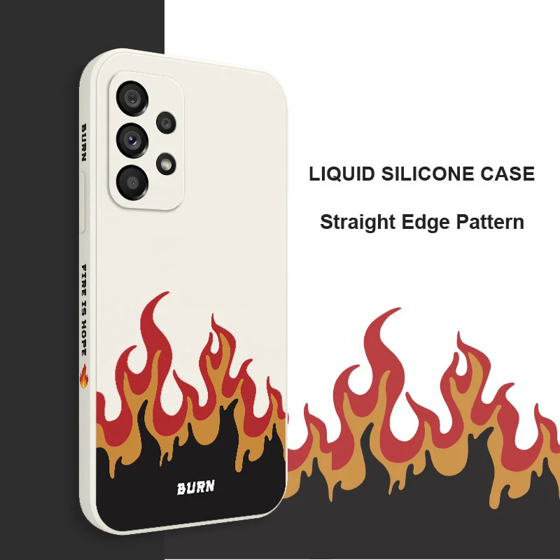 Fierce Fire Case Samsung A54 A34 A24 A73 A53 A33 A23 A16 A06 A14 A15 A25 A35 A55 A13 A03S A04 A04S A04E A72 A52 A32 A22 4G 5G