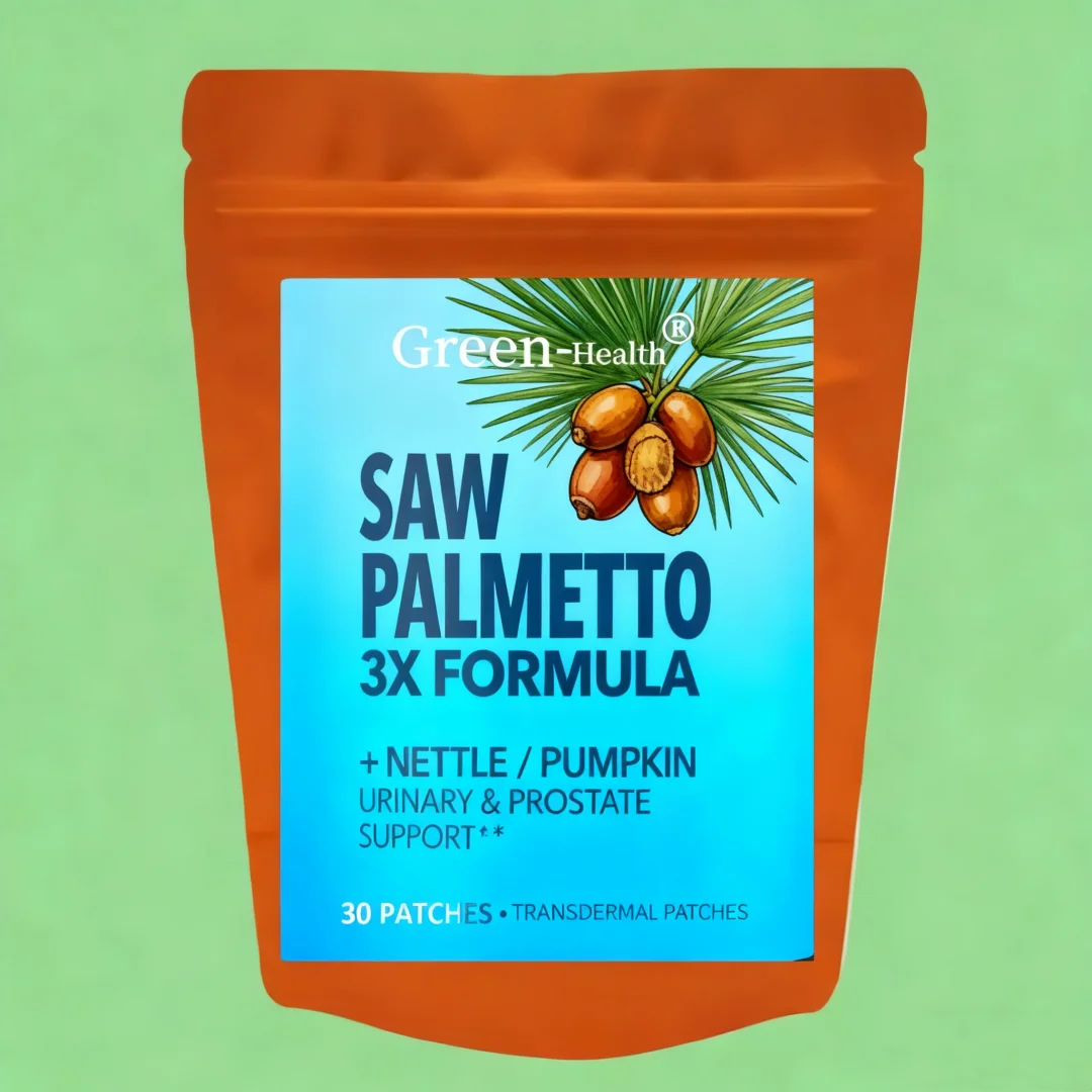 30 Patches Transdermal Men's Wellness – Saw Palmetto + Stinging Nettle + Pumpkin Seed Prostate Support
