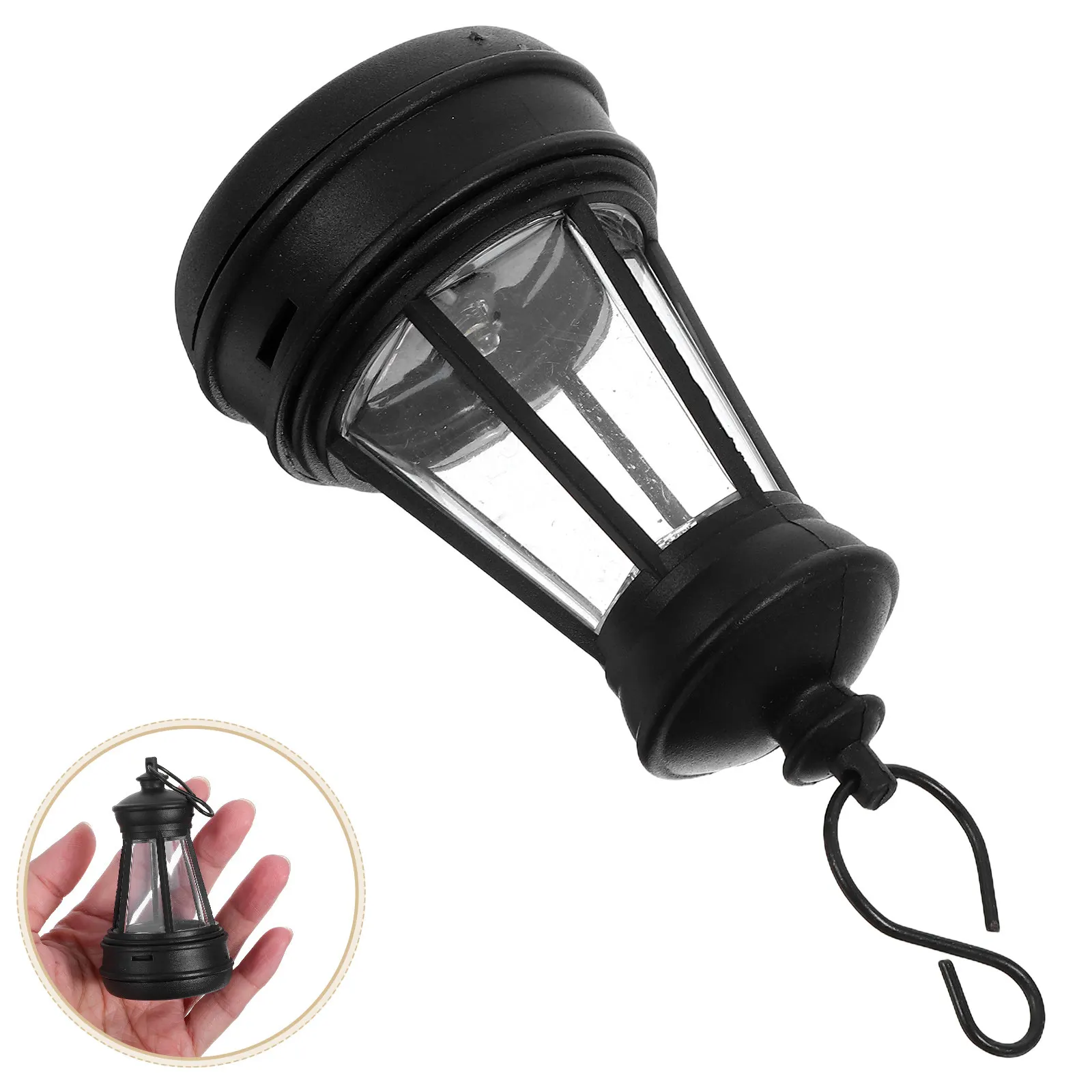 Garden Solar Lantern Outdoor Hanging Decorative Light with Intricate Animal Silhouette Projection Weatherproof for Patio Pathway