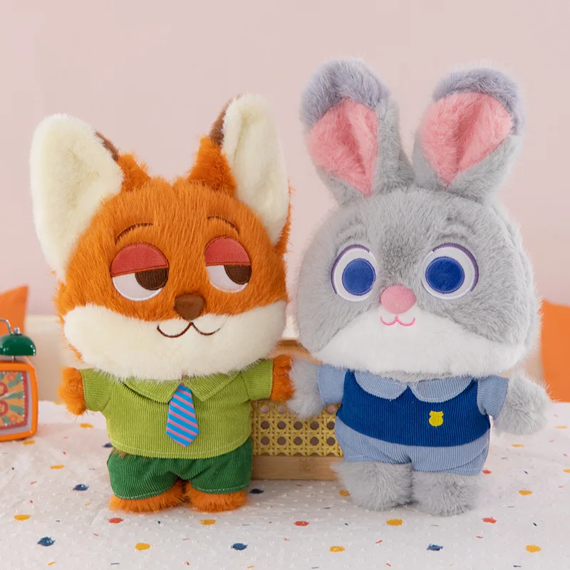 Zootopia2 Judy Nick Anime peluche jouet doux confort peluche Animal en peluche dessin animé poupée enfants à collectionner à la mode jouet canapé oreiller cadeau