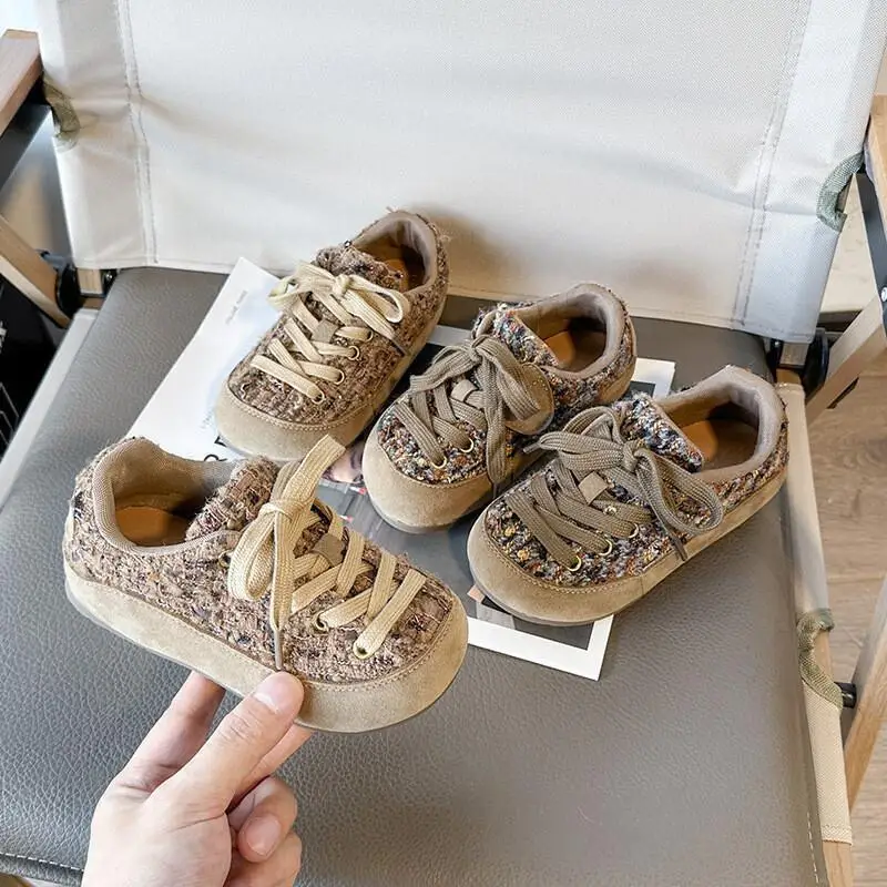 Kawaii Casual Shoe Childrens Shoes Fashion Soft Sole Dirty Sneakers for Girls and Boys Casual Wear Autumn Winter New Arrival
