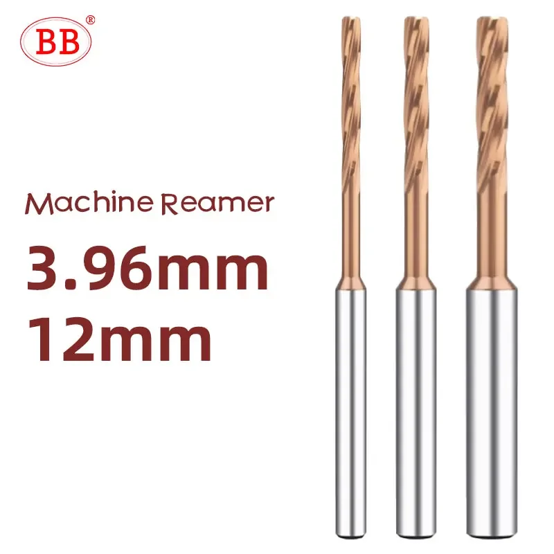 BB Reamer 3.96-12mm Carbide Spiral Flute Pro External Cooling Coated CNC Machine for Metal Steel BB2055