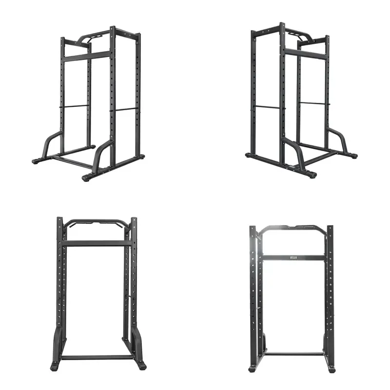 Wholesale Custom Size Multifunctional Squat Rack Strength Cage Stainless Steel and Steel Pipe Unisex Fitness Equipment