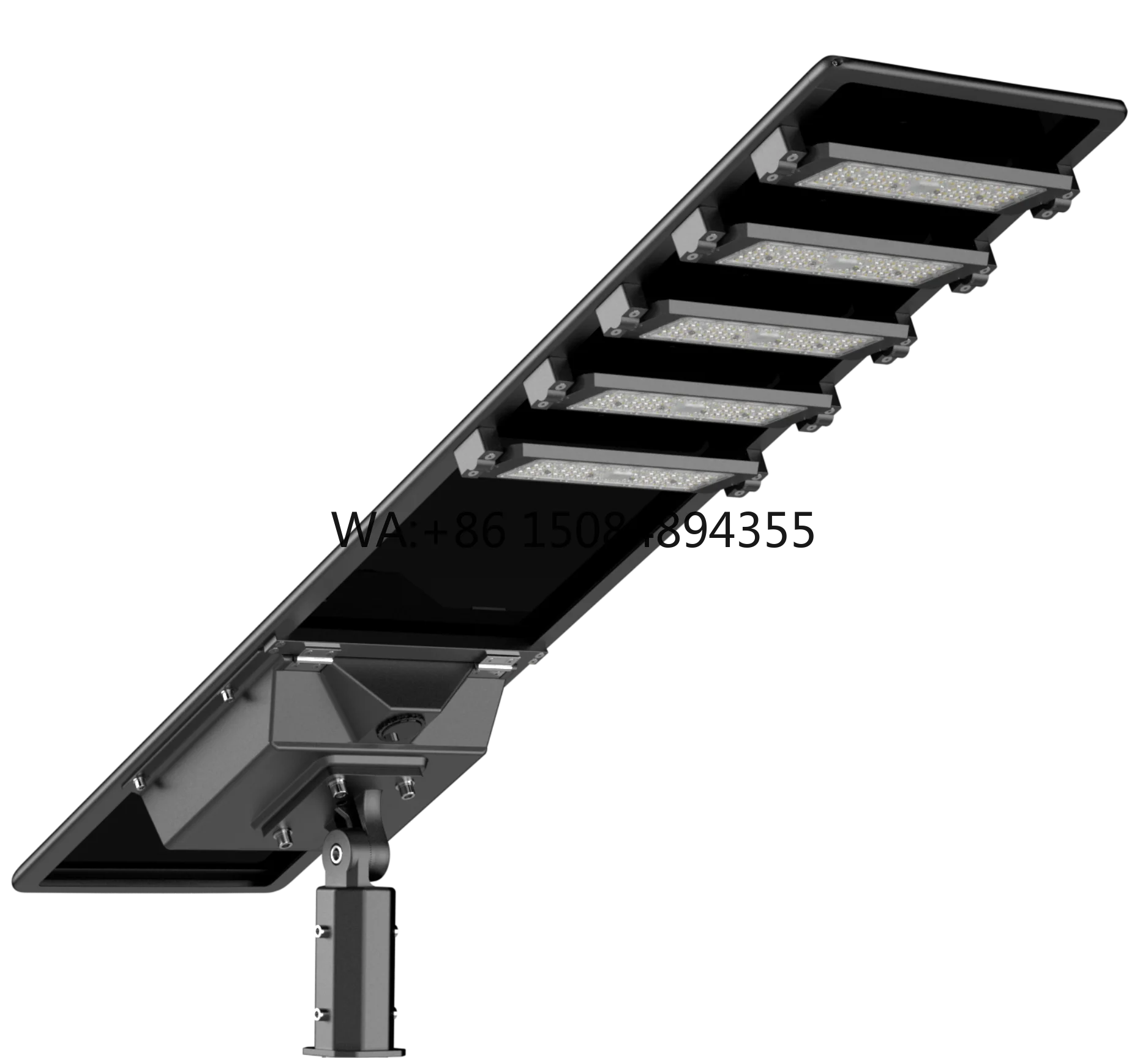 Manual Adjust Angle Solar LED Street Lights 100W-400W Range IP65 Aluminum Body DC Power Supply Road Garden ROHS Certified