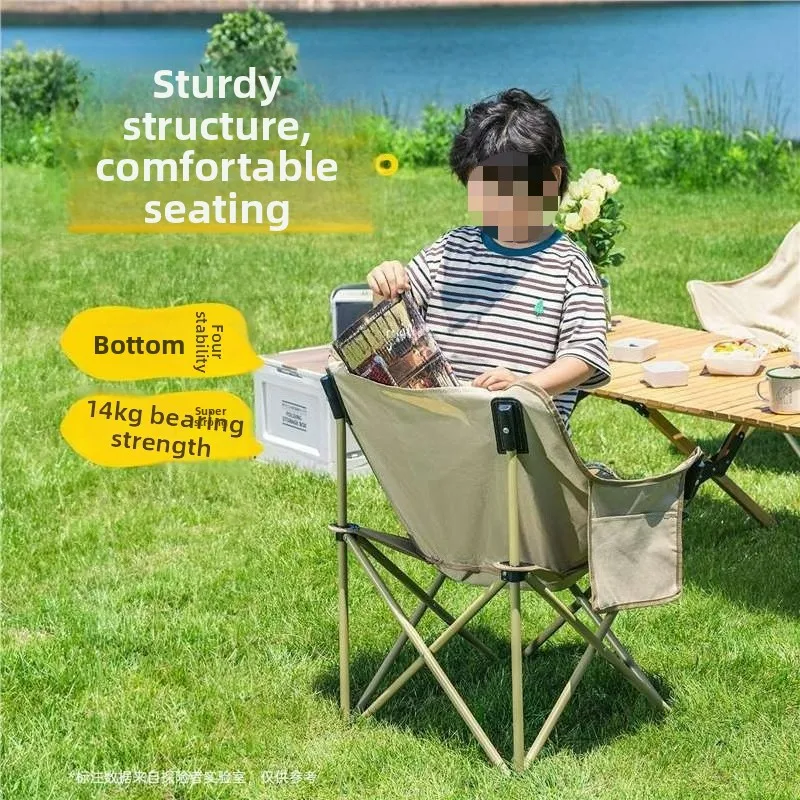 كرسي القمر المحمول السفر في الهواء الطلق التخييم الصيد استراحة الغداء طوي قوي دائم كرسي الشاطئ أثاث خارجي #6