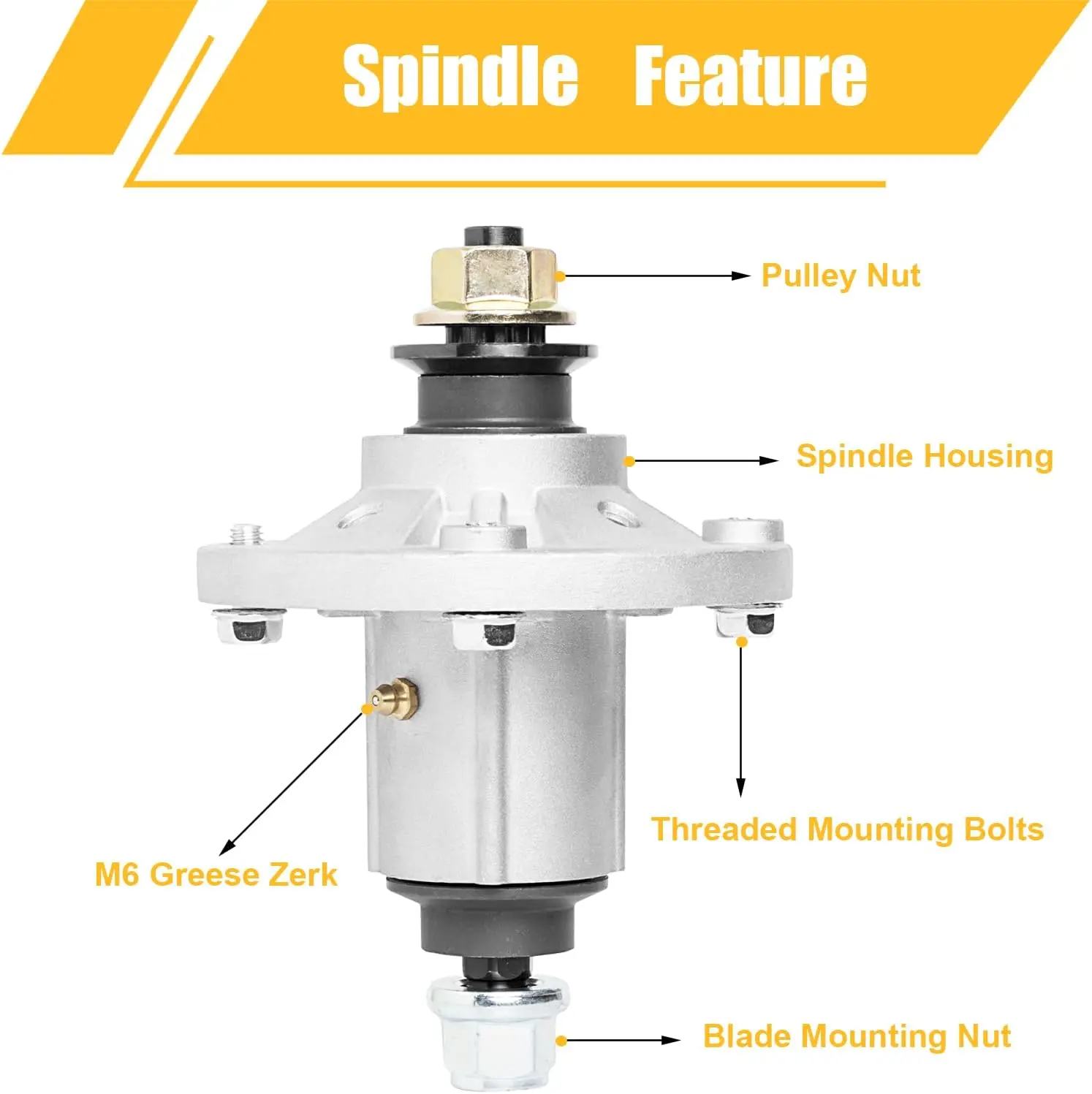 GY21098 GY20454 GY20867 GY20962 82-359 285-851 AUC15811 Spindle Assembly Compatible with John Deere D100 D140 X120-42 48\