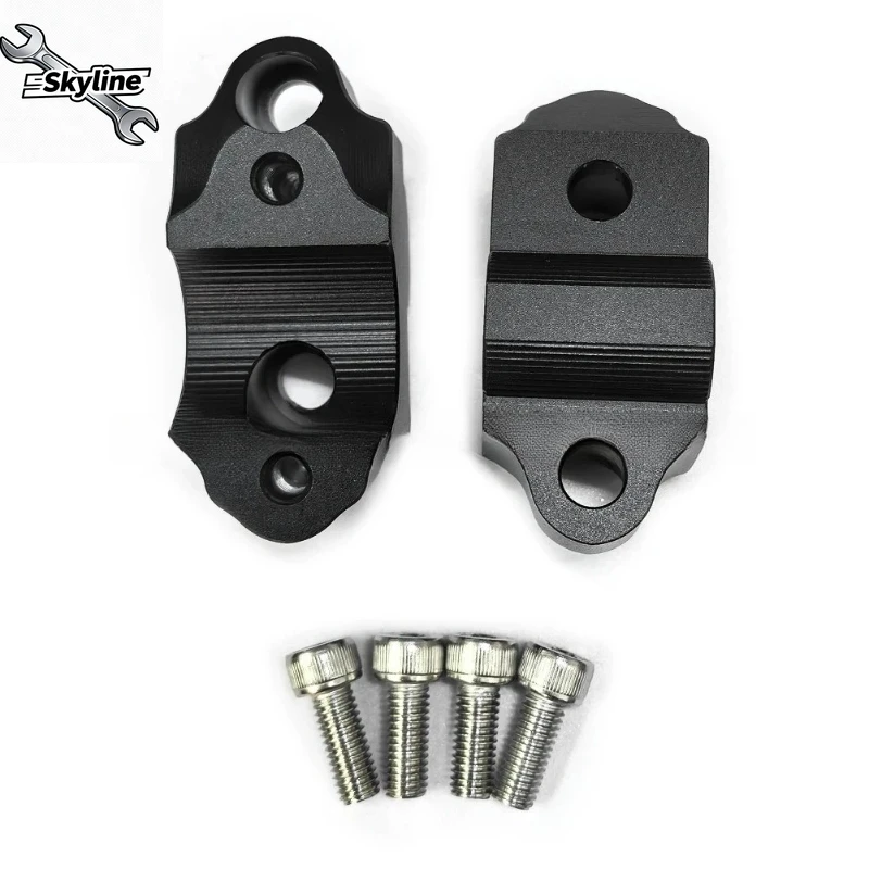 Motorcycle Handlebar Riser Clamp Mount Handle Bar Heighting Back Move Extend Adapter