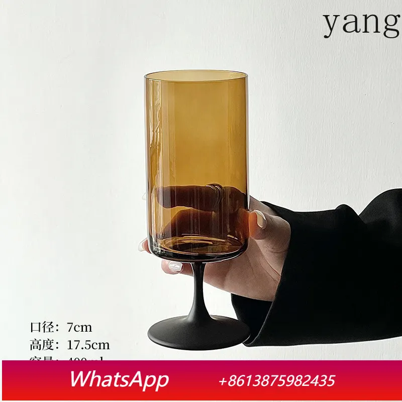 

CX antique creative straight tall glass, niche atmosphere wine glass