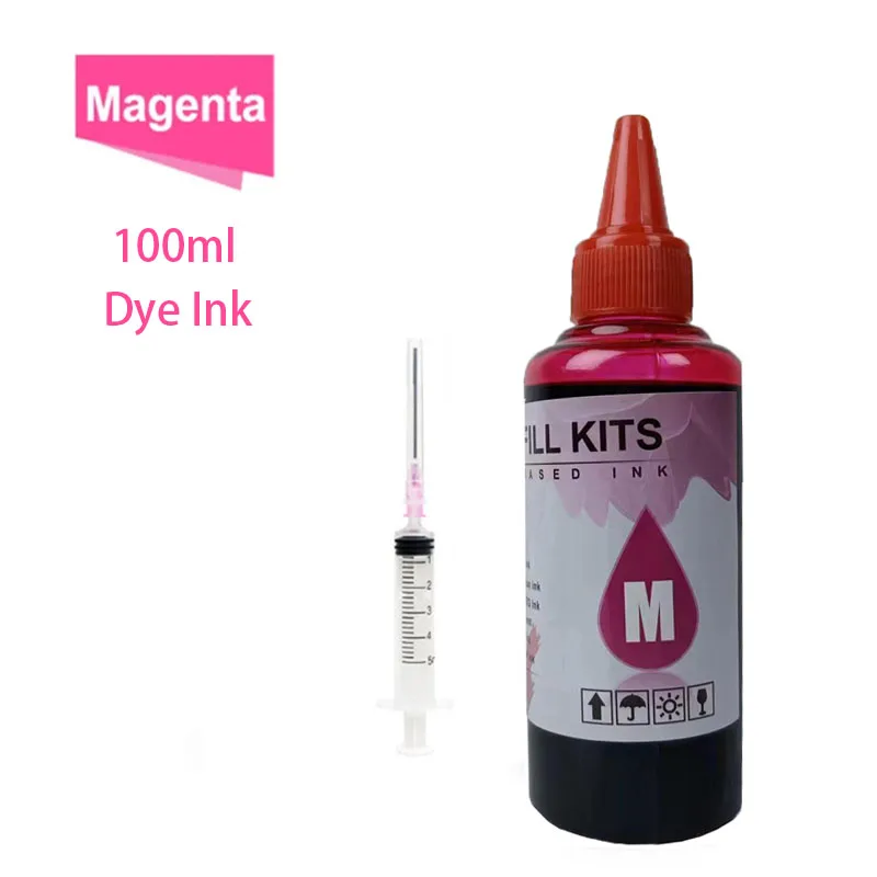 Dye ink Refill kit For HP 301 302 304 305Xl Printer  For Epson Canon 40 41 445 446 Brother Lexmark Samsung Dell Inkjet Printer