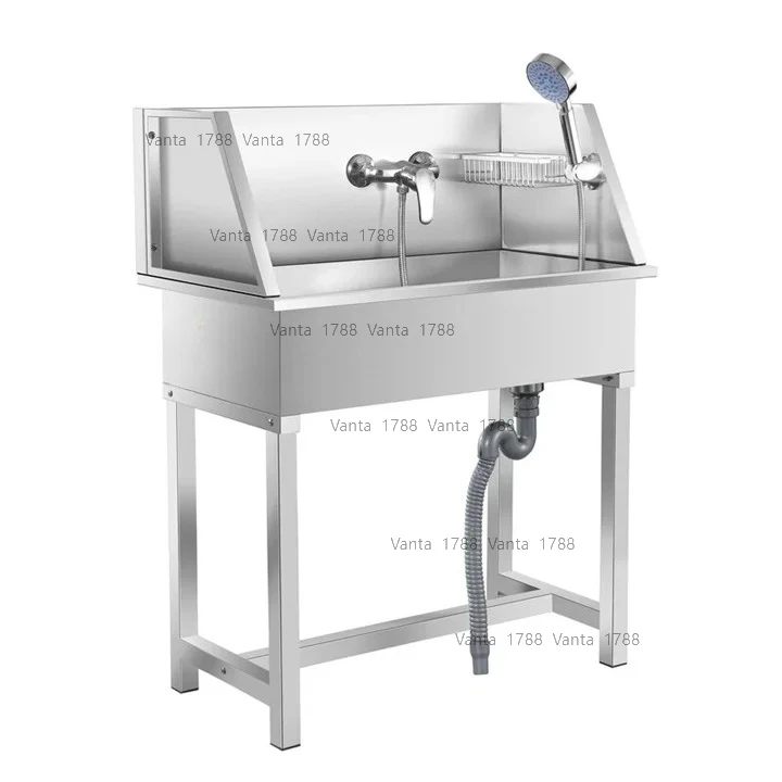 متعددة الوظائف Petproofing سبا الفولاذ المقاوم للصدأ الكلب الاستحمام حوض معدني كلب غسل ومحطة الاستمالة #1