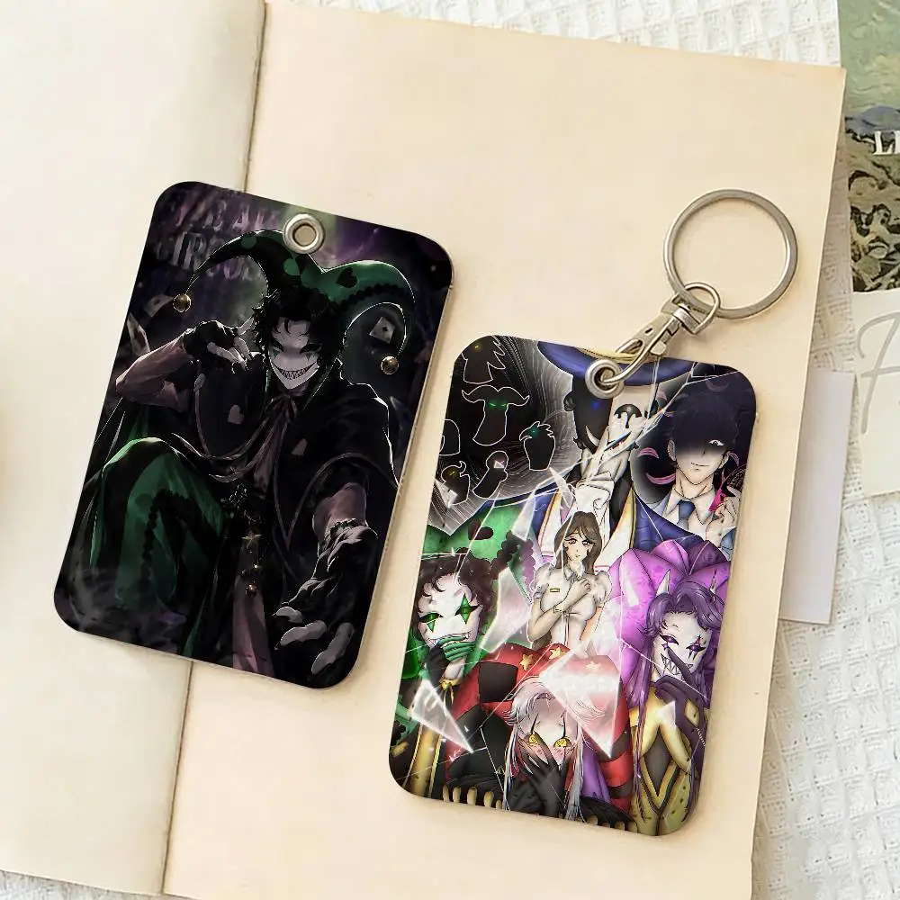 T-The Freak Circus Rectangle Keychain Card Holder, Badge Credit Card Holder, Student ID Card Holder, Bus Cards Cover
