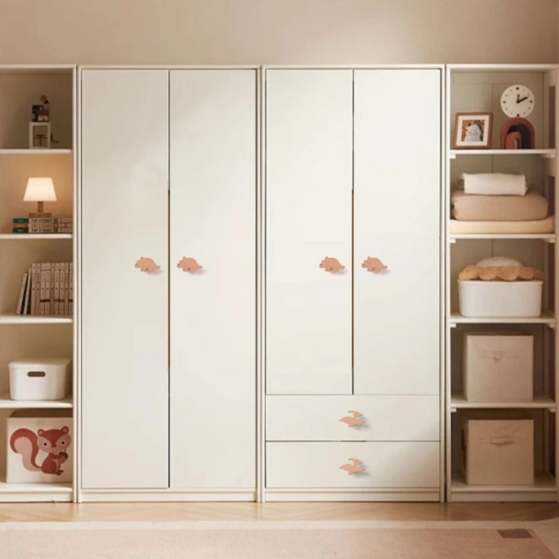 ไม้ Dressers KNOB ไม้ธรรมชาติตู้ประตูไดโนเสาร์ตู้เสื้อผ้าดึง