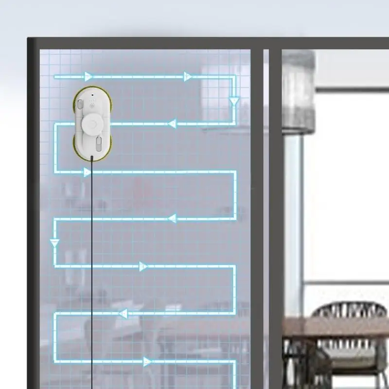 U0DE Window Cleaning Robot Automatic Window Cleaner with Double Water Sprays for Window Glass 3200Pa Suction Remote Control