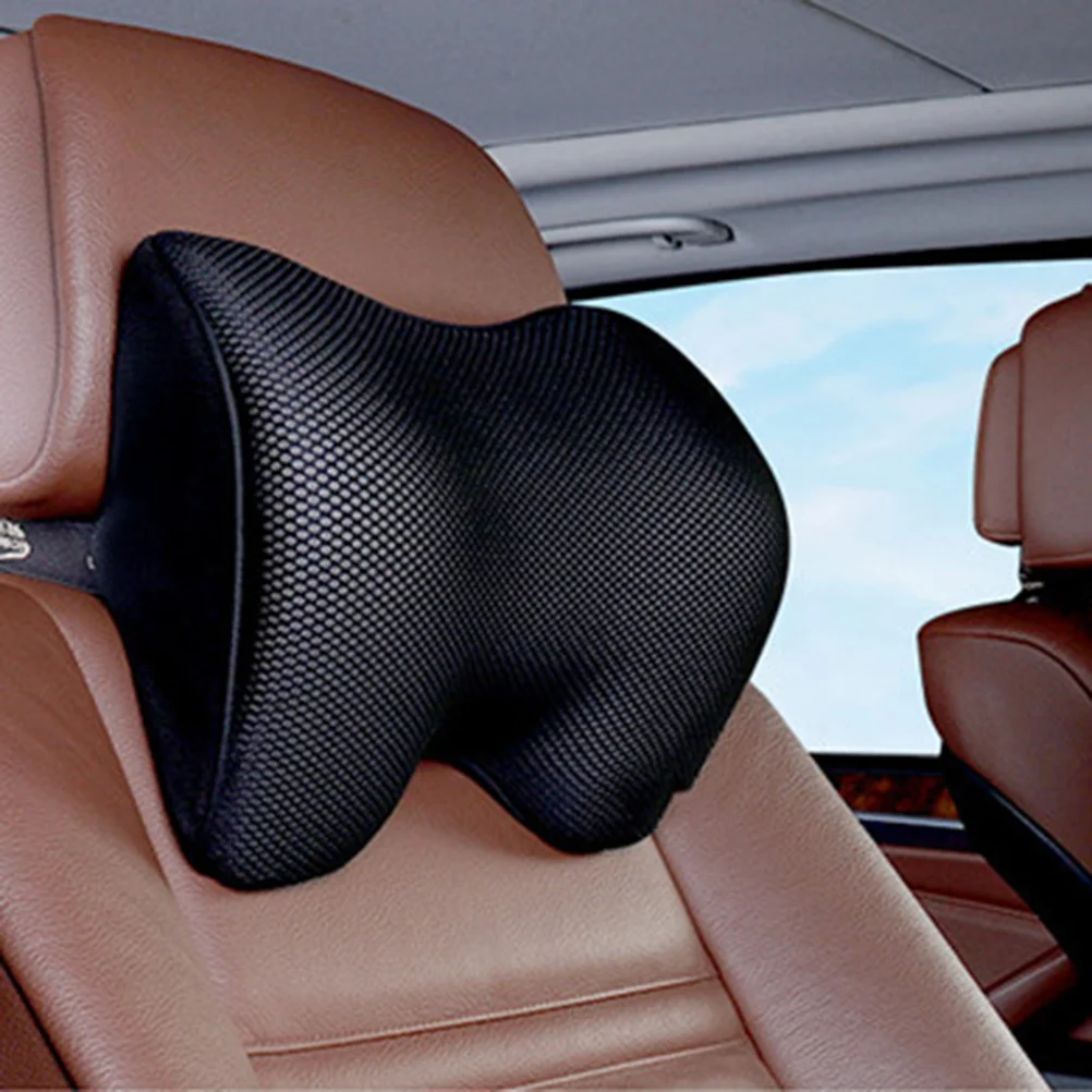 

Universal Car Seat Headrest Pad Memory Pillow Head Neck Care Rest Support Pillow For Car Seat (Dark Black)